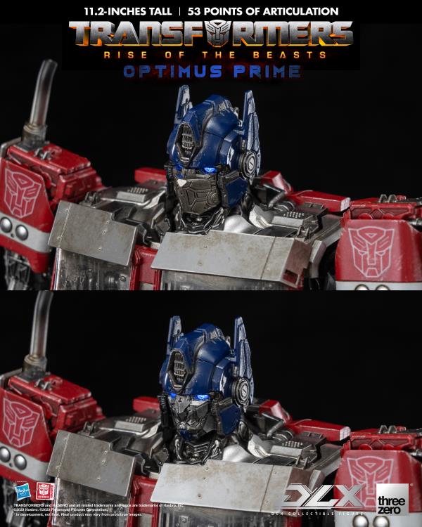 ThreeZero Transformers: Rise of the Beasts Optimus Prime DLX Action Figure