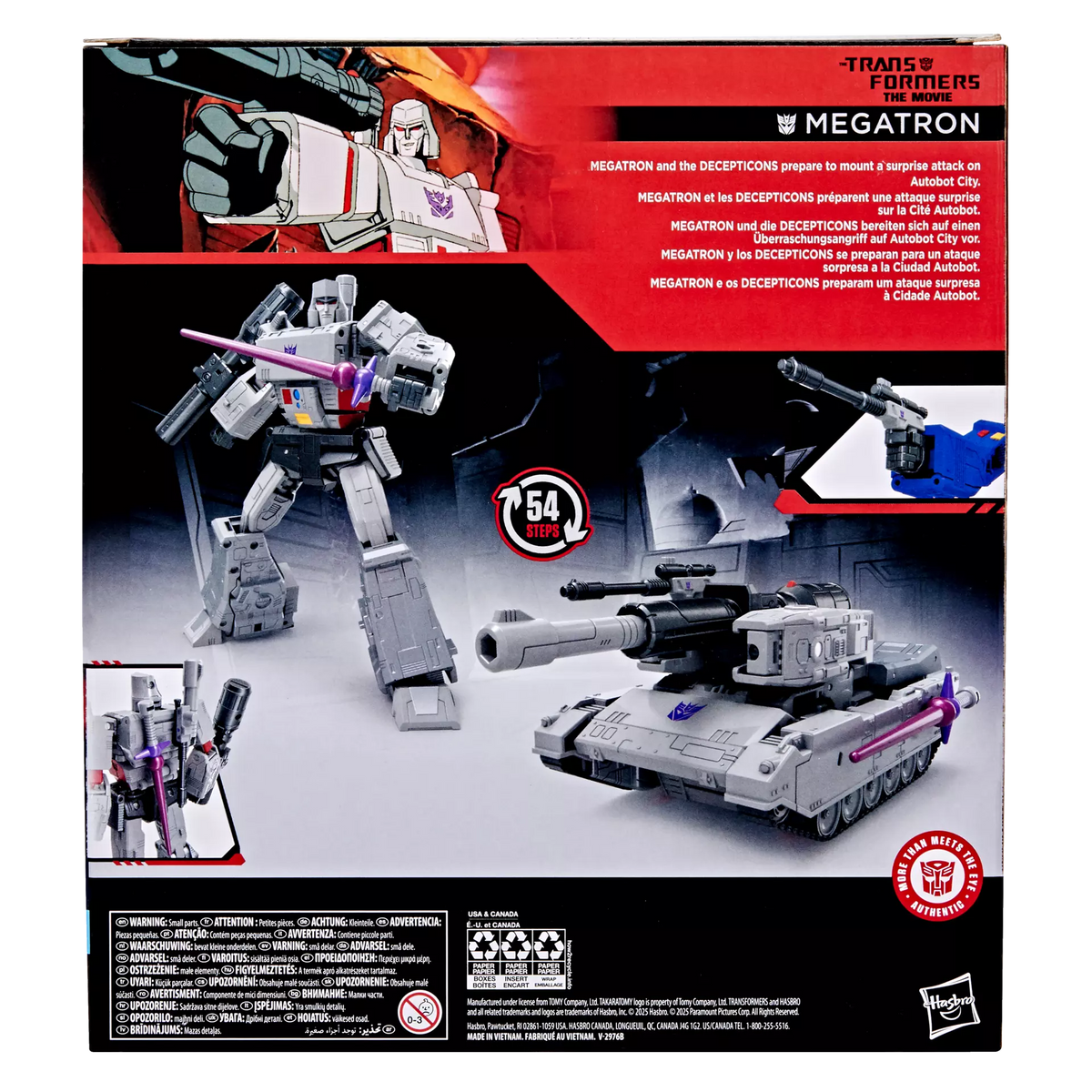 Transformers The Movie Studio Series 86 Leader Megatron Action Figure