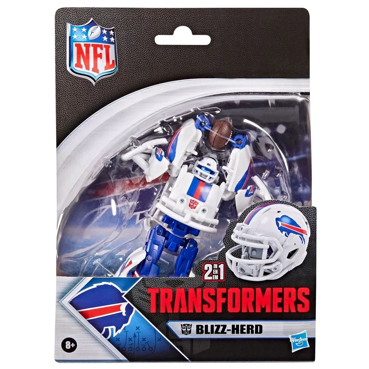 Hasbro Transformers Collaborative x NFL Buffalo Bills Blizz-Herd Action Figure