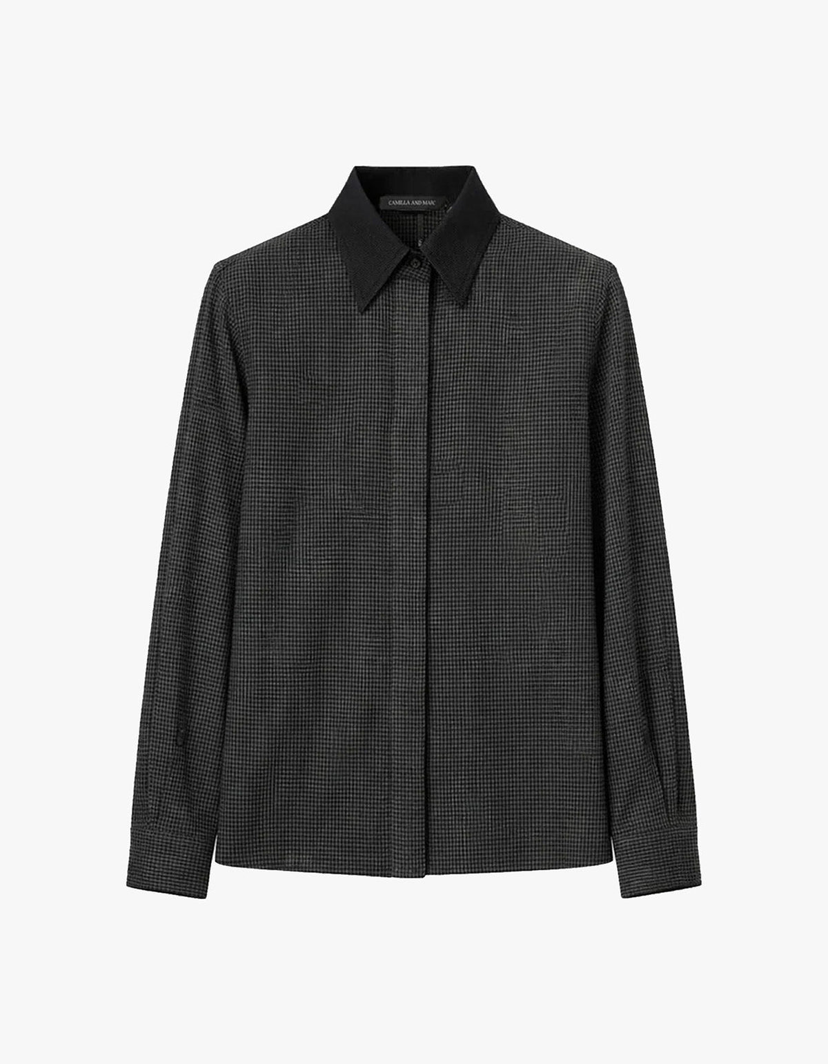 Genre Gingham Shirt - Steel