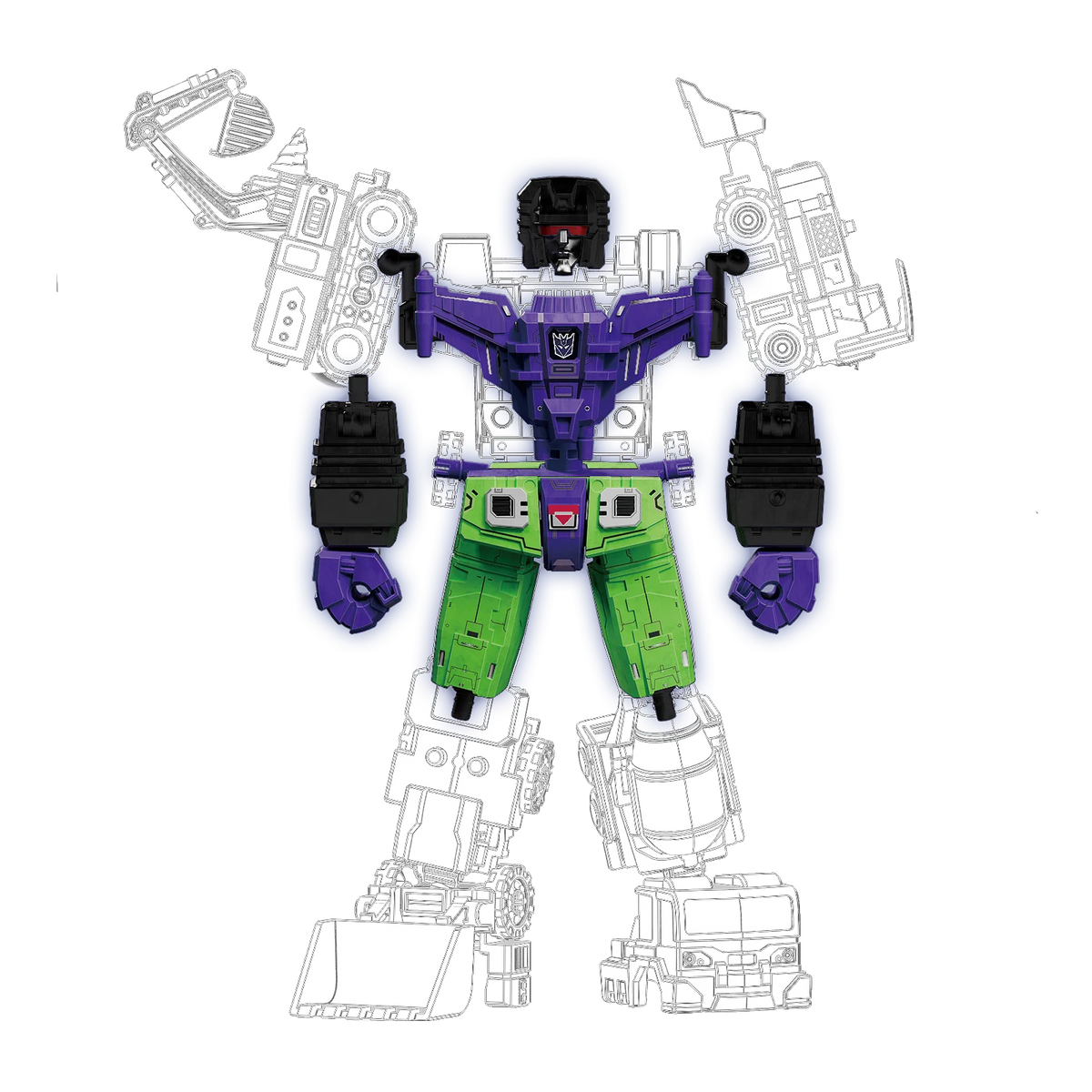 Transformers Defender Version Devastator Kits Combining Accessory