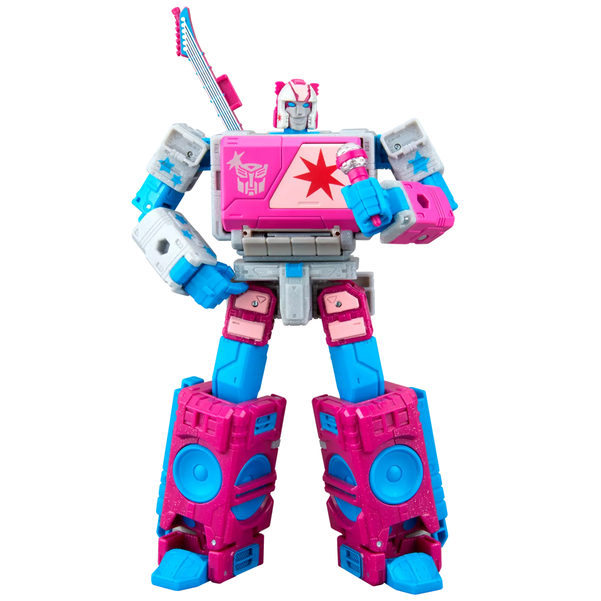 SDCC 2026 Transformers Jem and the Holograms Autobot Blaster & KP Glit, KP Sundor, and KP Rosanna Action Figure Exclusive