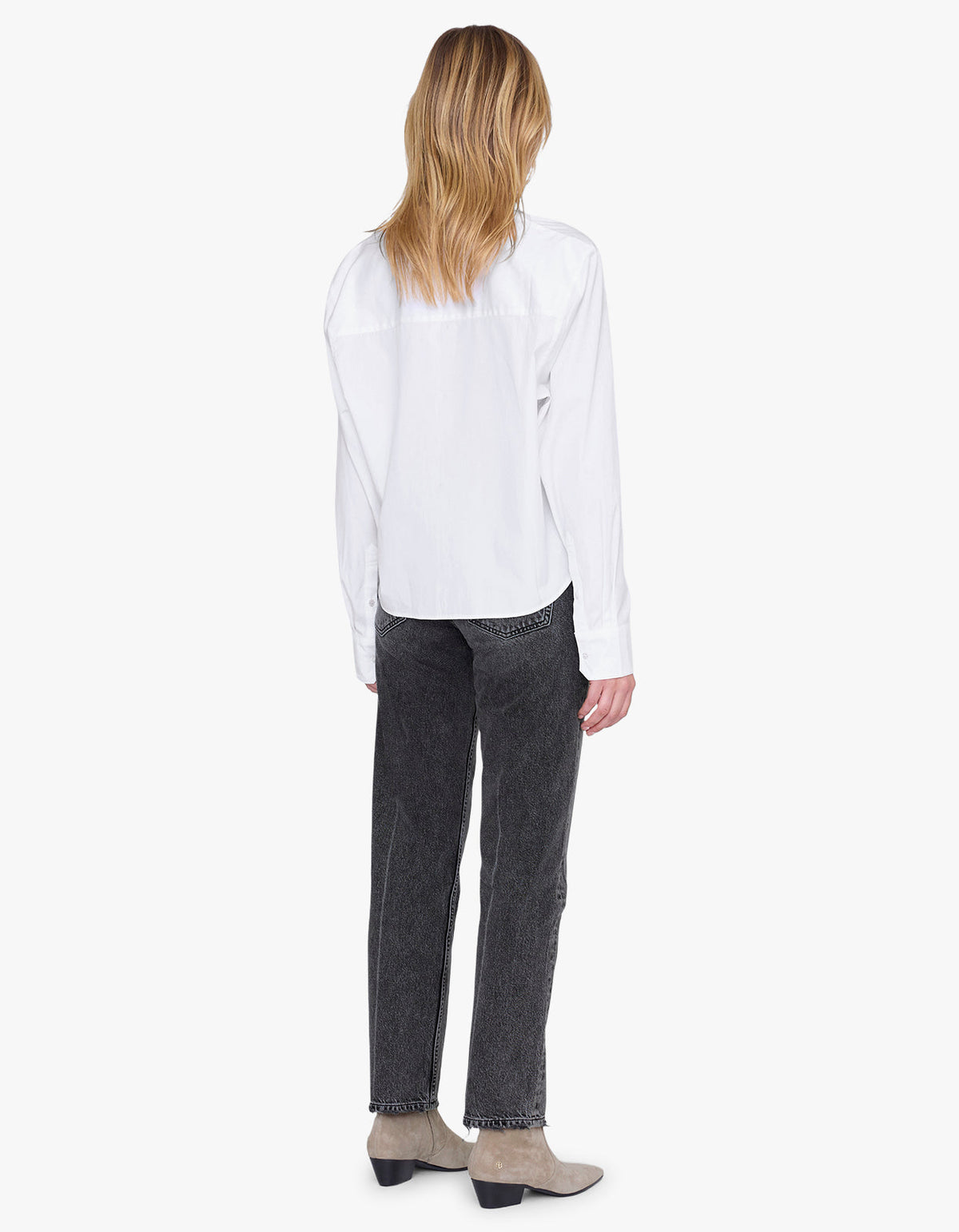 Essie Cropped Shirt - White