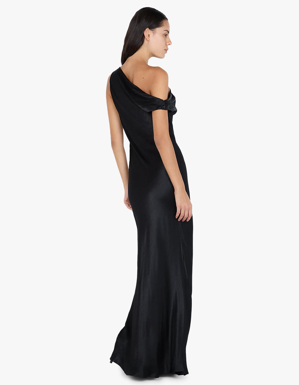 Sol Asym Dress - Black