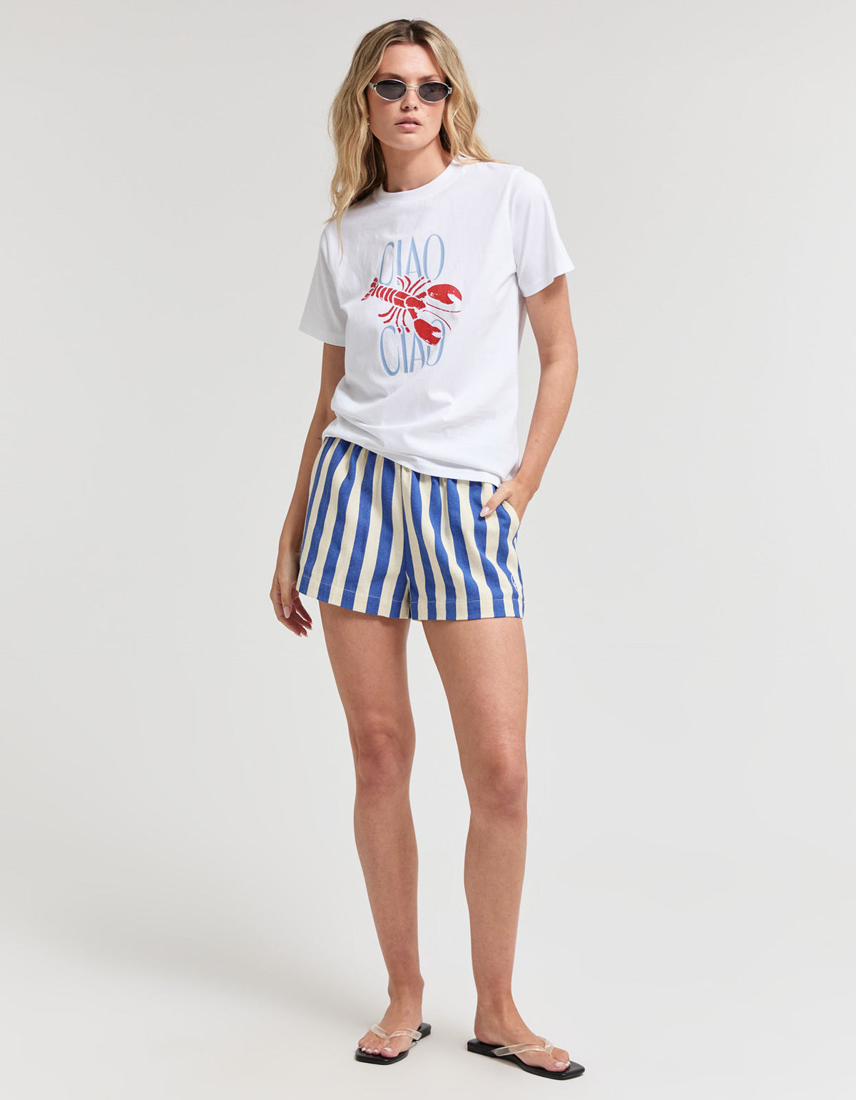 Cabana Short - Bold Blue Stripe