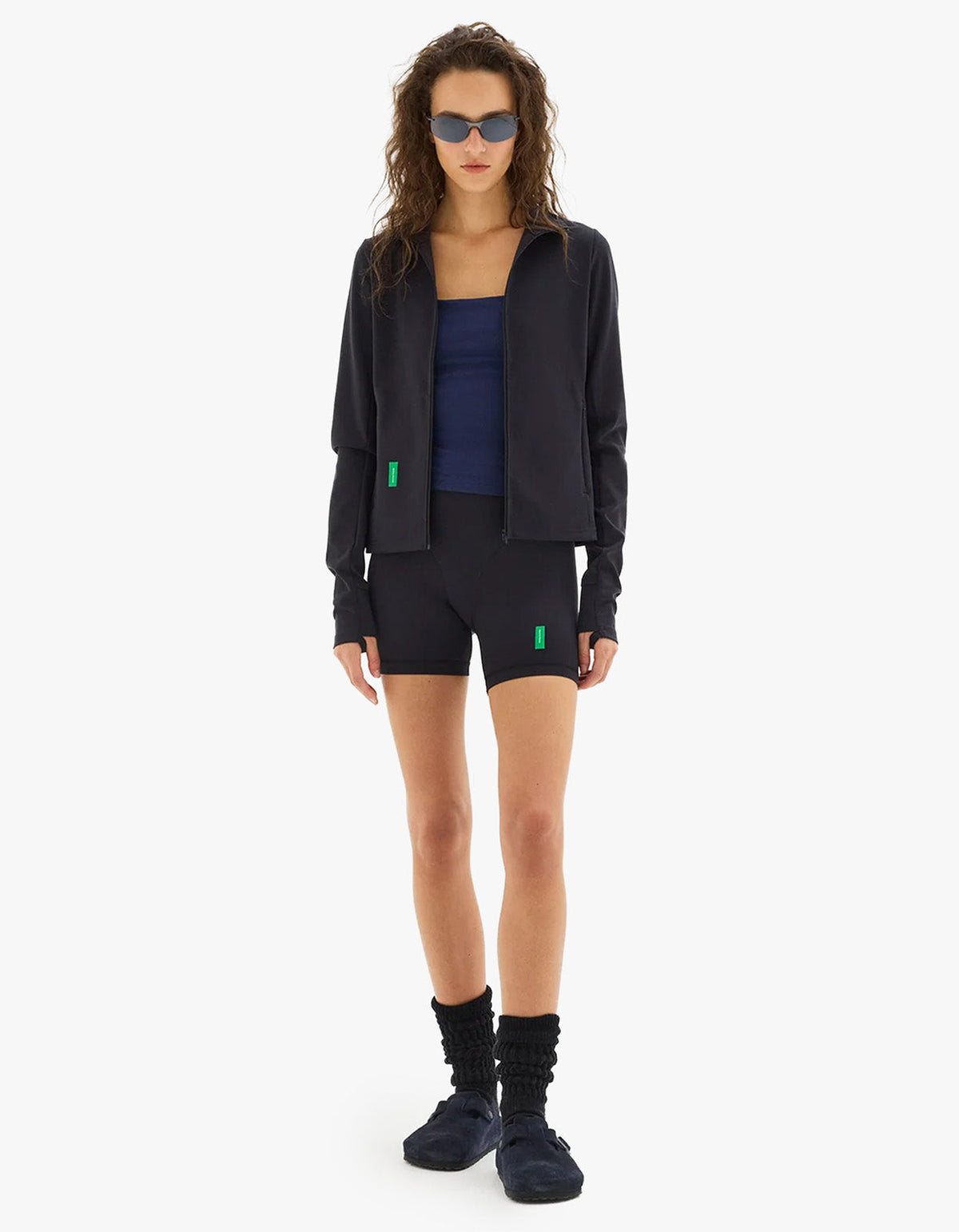 Full Zip Interlock Jacket - Black