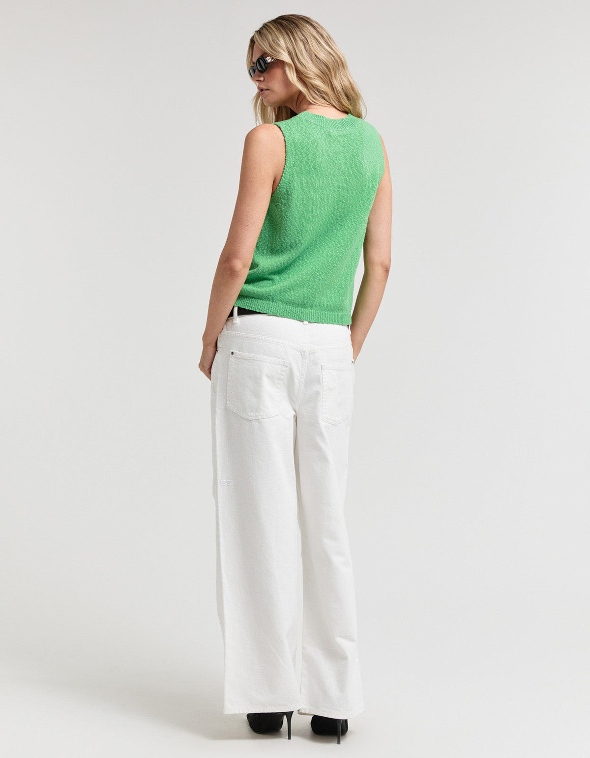 Katia Knit Vest - Green