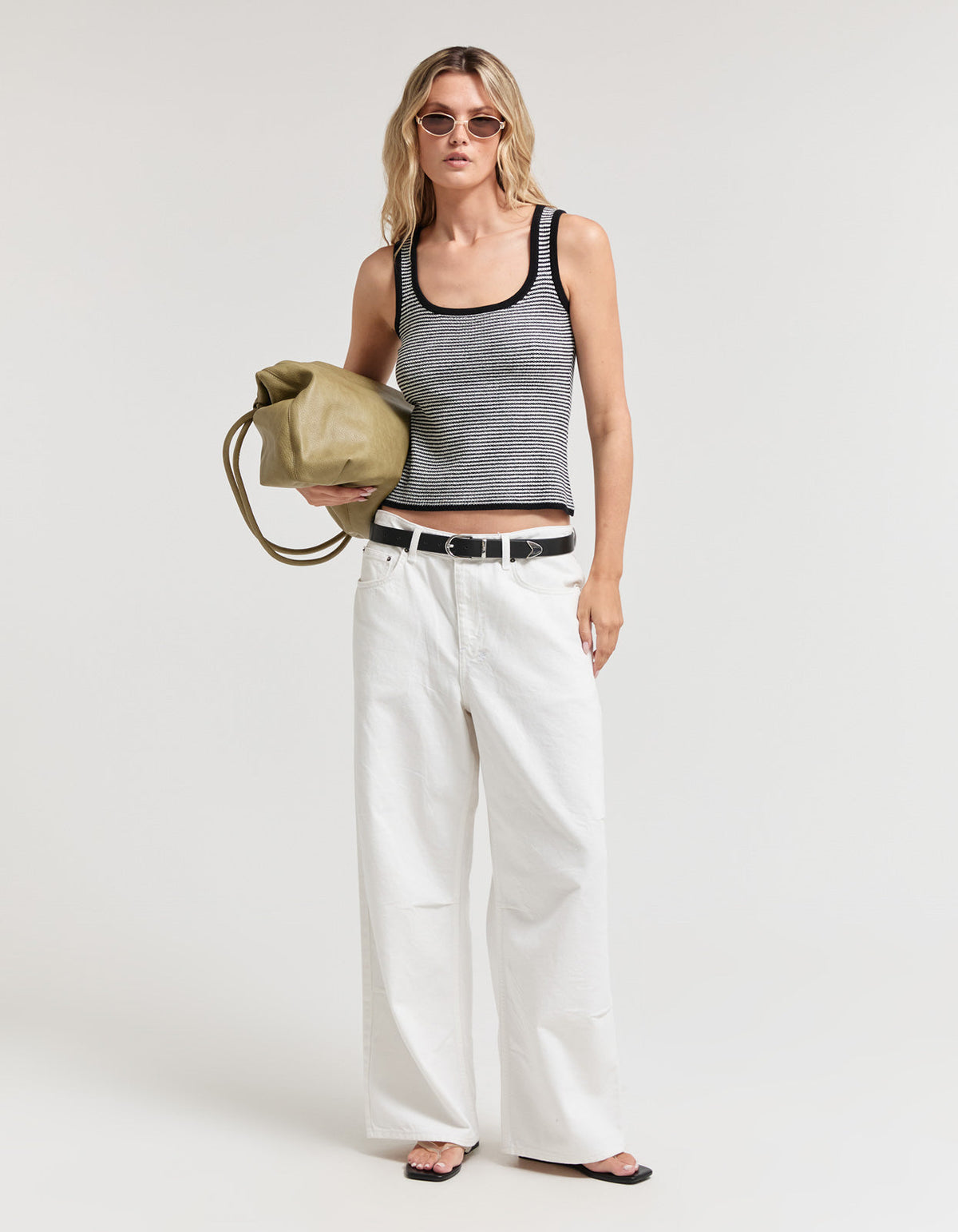 Marseille Breeze Top - Black/White