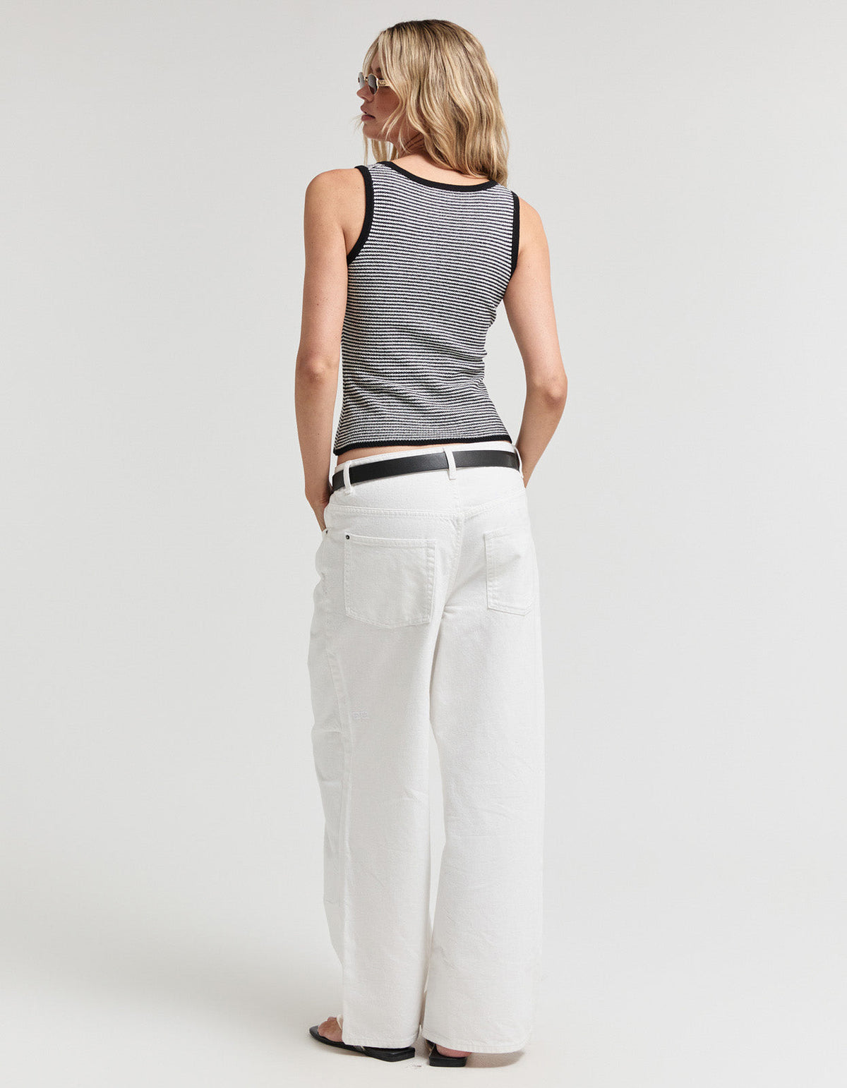 Marseille Breeze Top - Black/White