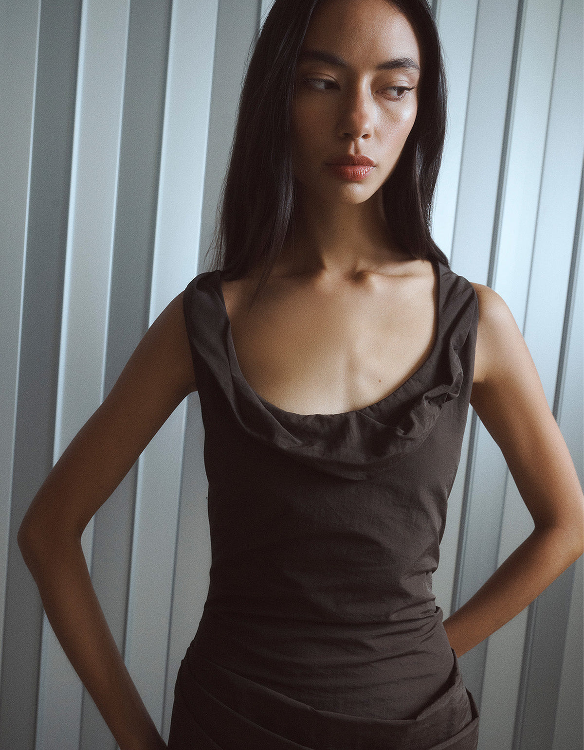 Suki Mini Dress - Walnut