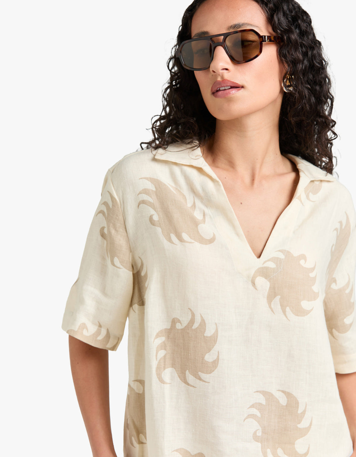 Hazel Ember Jaffa Linen Shirt - Hazel