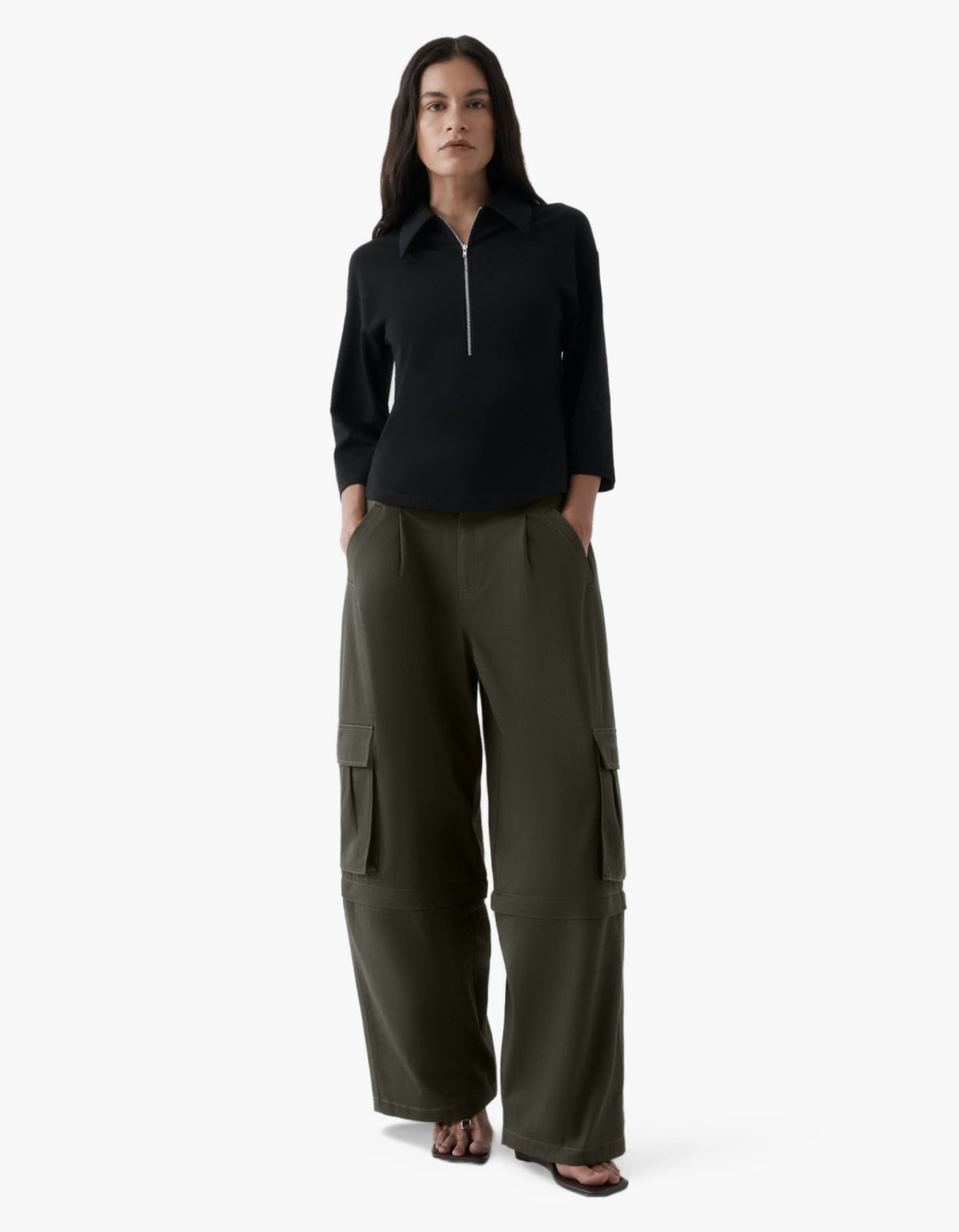 Convertible Cargo Trouser - Olive Brown