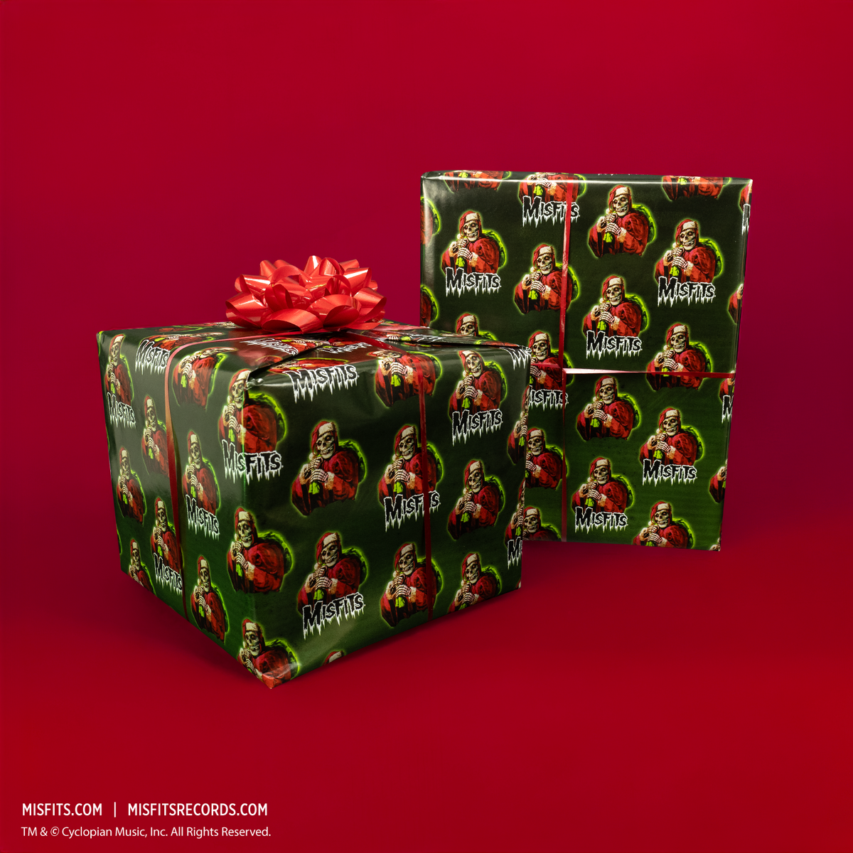 Misfits - Crimson Cringle Wrapping Paper