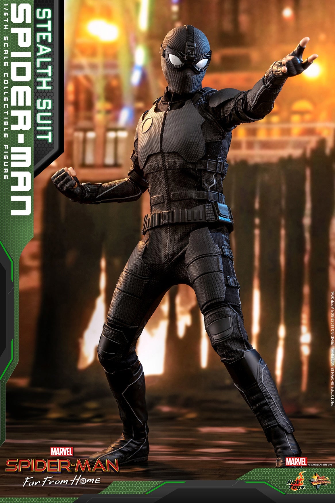 Hot Toys Spider-Man (Stealth Suit) 1/6 Scale Action Figure