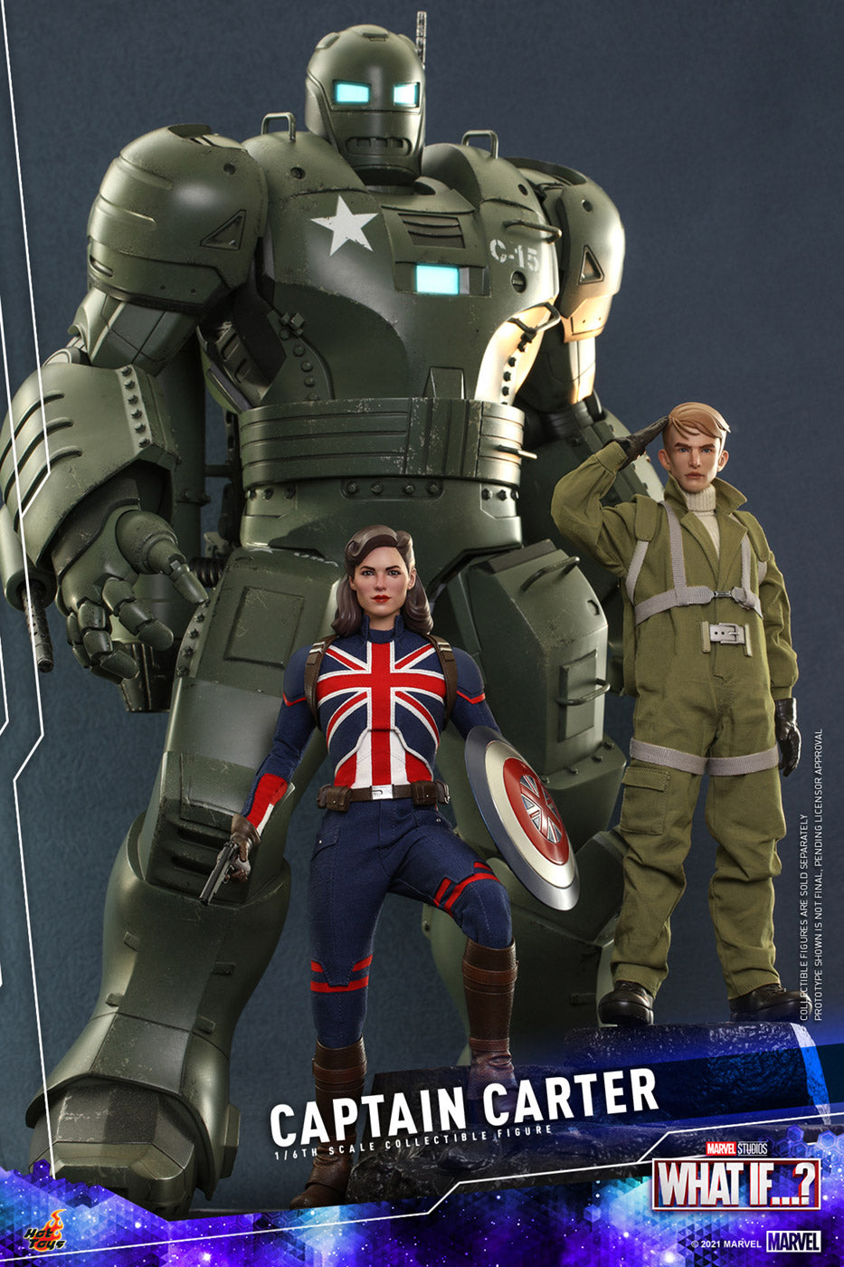 Hot Toys Captain Carter 1/6 Scale Action Figure